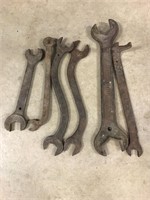 Large antique wrenches