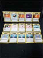 (15) 1999 BASE SET POKEMON CARDS