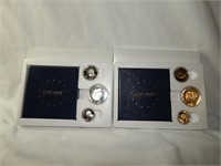 (2) 1976 Bicentennial Silver Proof Sets