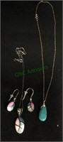 Jewelry lot includes a marked 925 necklace with