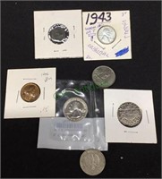 Coins - collector coins include foreign as well