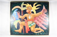 Oil on Canvas by Kevin Hipe - Aztec Style