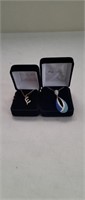 2 Danbury mint pendants and necklaces