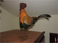 Vintage Folk Art Tin Chicken