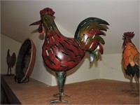 Vintage Folk Art Tin Rooster