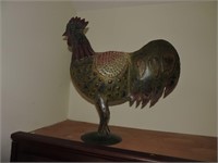 Vintage Folk Art Tin Chicken