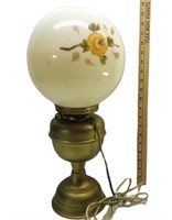 Antique Parlor Lamp. Globe is Cracked
