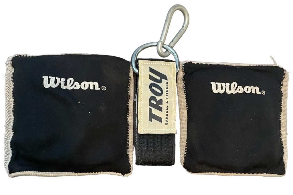 Wilson Knee Pads Lg & Troy Barbell Strap