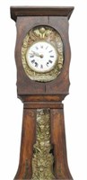 FRENCH MORBIER PAINTED PINE LONG CASE CLOCK