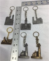 OF) LOT OF MISC LIGHTHOUSE KEYCHAINS