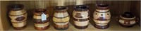 6 PC EXOTIC WOODEN BOWLS AND VASES