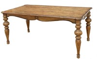 PORTICO OLD WORLD RUSTIC PECAN DINING TABLE