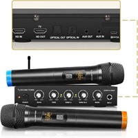Wireless Microphone Karaoke Mixer System