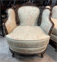 Victorian Style , Beautifully Upholstered Side