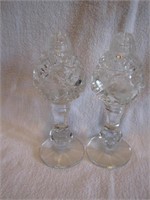 Stunning Cut Crystal Salt & Pepper Shakers with
