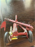 Metal vintage toy mower