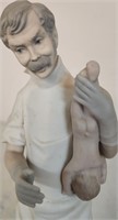 VTG Retired LLADRO DR Obstetrician W Baby