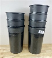 Lot of Black 7" x 13" Cooler Buckets