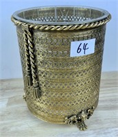 Vintage Brass Waste Basket