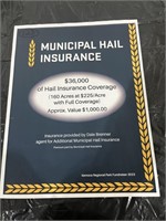 Municipal Hail Insurance (160 acres at $225/acre