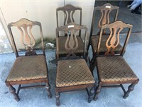 LOT OF 5 CHAIRS