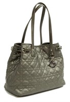 CHRISTIAN DIOR 'PANAREA' TOTE IN PEWTER CANNAGE