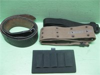 Assorted Belts & Shotgun Shell Stock Sleeve