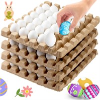 Beeveer 60pcs DIY Wooden Easter Eggs