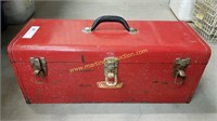 Craftsman Red Metal Tool Box & Tools