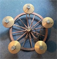 Wagon Wheel Ceiling Light