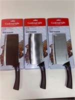 LOT OF 3 MEAT CLEAVER 7”