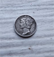 1943 Silver Mercury Dime