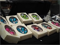 Group of Christmas tree ornaments in