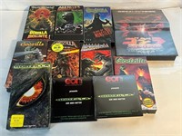 9 GODZILLA VHS TAPES 2 GODZILLA GAME CDS