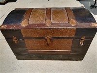 Wood With Metal Trim Trunk