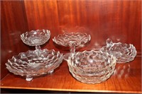 Fostoria American footed candy dish, compote,