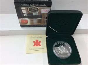 2001 Canadian Proof Silver Dollar