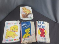 (4) VTG Washable Baby Books - Some Damage