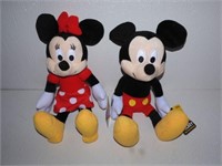 2 New Minnie & Mickey Mouse Dolls