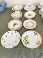 Fine China Plates Lot of 24 Miscellaneous Styles