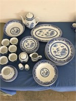 Beautiful Blue & White Oriental Dish Set 46