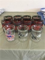 Collectible Glassware Lot of 11 Christmas Glasses