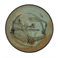 Donald Reitz Green Glazed Earthenware Pottery Plat