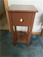 Painted side table with drawer