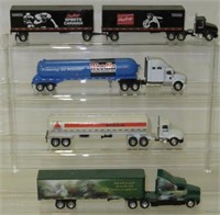 4x- Various 1/64 Semi's - Tankers/Box Trailers