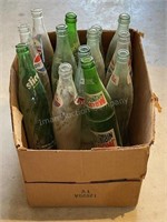 Vintage Glass Coke, Pepsi, Sprite Bottles