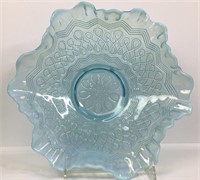 Antique Jefferson Glass Many Loops Ruffled Bowl
