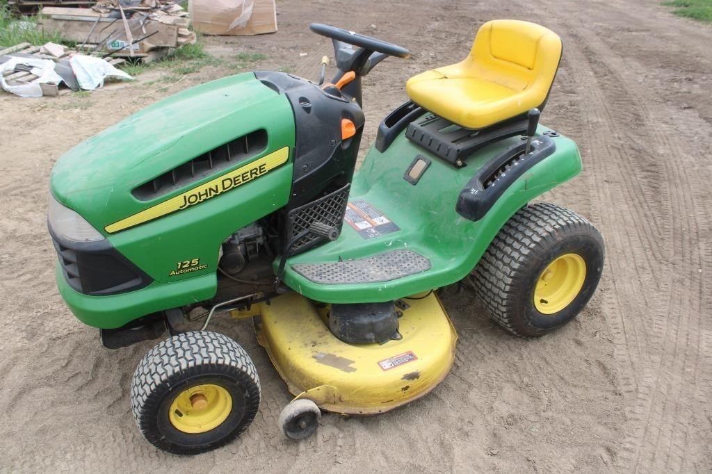 John Deere riding lawn tractor