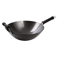 Craft Wok Pan with Non Stick Flat Base - 14in