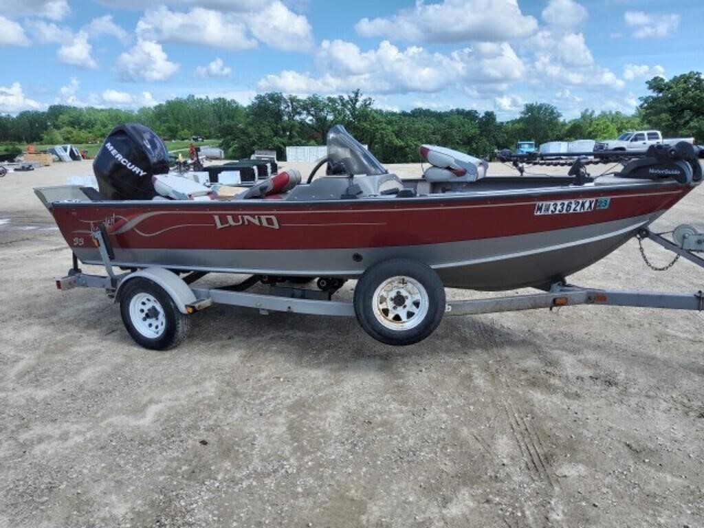 2001 Lund Angler 1700SS 17' boat, 2007 Mercury